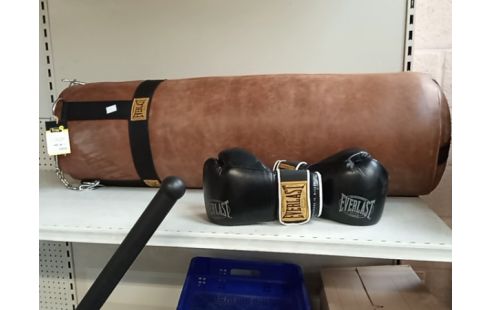 SAC DE FRAPPE EVERLAST 1910 + HOUSSE + GANTS