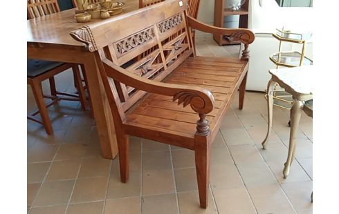 BANC BOIS EXOTIQUE STYLE INDONNÉSIEN