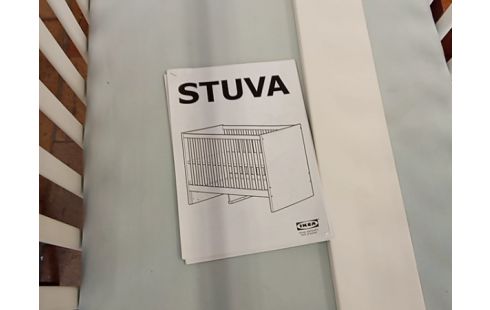 LIT BEBE BLANC ET MATELAS