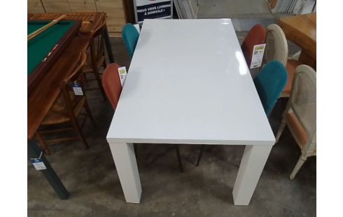 TABLE DE SALLE A MANGER MODERNE BLANC LAQUE