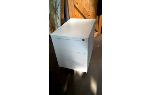 SCHREIBTISCH-SCHUBLADENREGAL WEISS