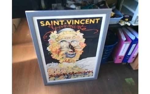 CADRE SOUS VERRE ST VINCENT