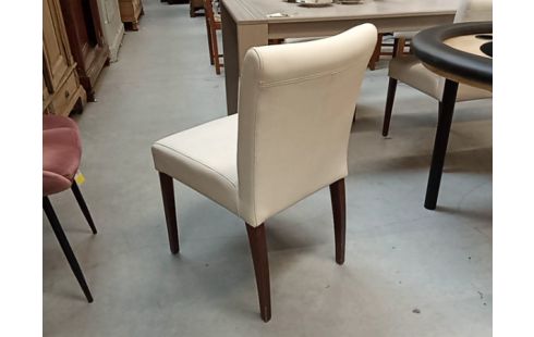 CHAISE PU BLANC LOT 4 MOBITEC