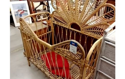 LIT ENFANT ROTIN avec lit