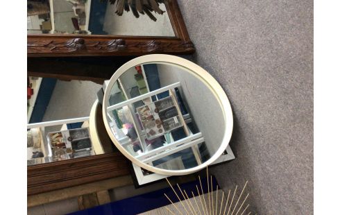 MIROIR ROND BLANC