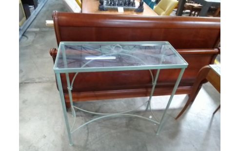 CONSOLE METAL VERRE