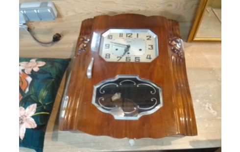 HORLOGE MURALE ANCIENNE BOIS