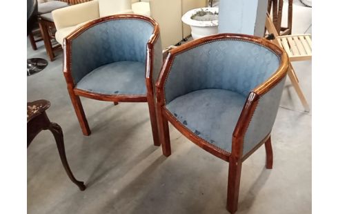 FAUTEUIL RETRO BLEU LA PAIRE