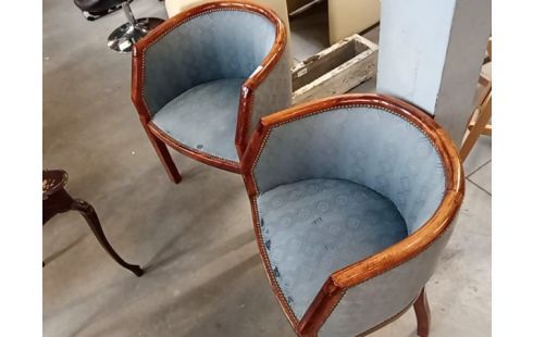 FAUTEUIL RETRO BLEU LA PAIRE