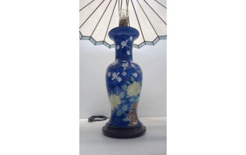 LAMP TIFFANY FOKA,  BLAUW