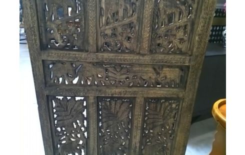 PARAVENT BOIS EXOTIQUE FABRIQUE EN INDE