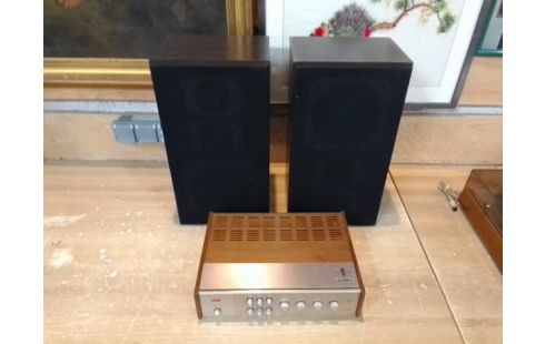 AMPLIFICATEUR PHILIPS 2X15W 1967 + PAIRE D'ENCEINTES