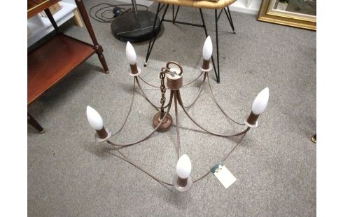 SUSPENSION METAL MARRON GRAND MODELE