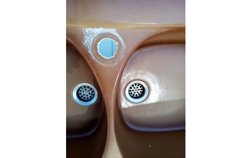 EVIER CÉRAMIQUE 2 BACS