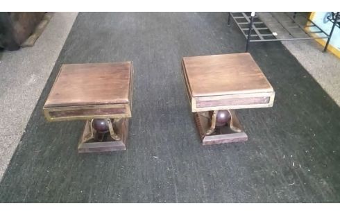 SELLETTE BOIS ET CUIVRE