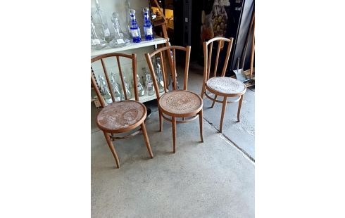 LOT DE 5 CHAISES BISTROT