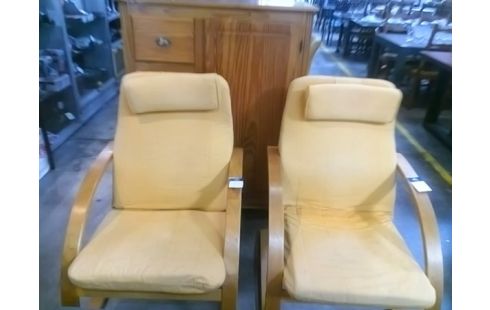 FAUTEUIL BOIS ET TISSUS