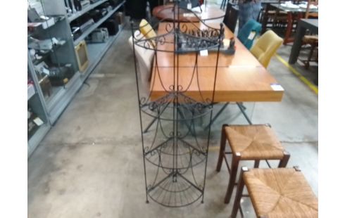 ETAGERE DE RANGEMENT ANGLE METAL