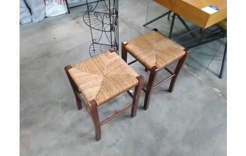 TABOURET BOIS PAILLEE L'UNITE