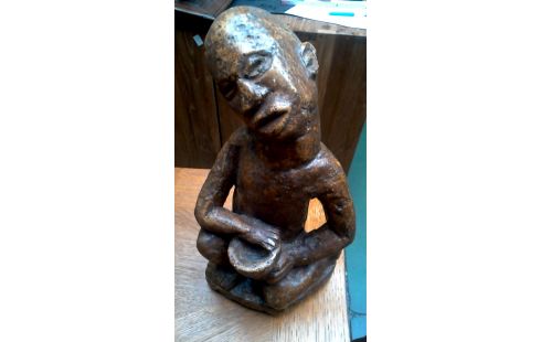 STATUE AFRIKANSICH STEIN GROSSER