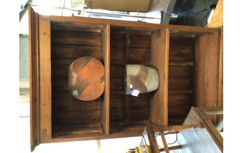 ETAGERE 2 NIVEAUX BOIS EXOTIQUE