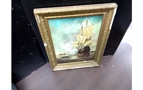 HUILE SUR TOILE MARINE