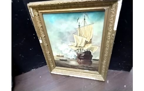 HUILE SUR TOILE MARINE