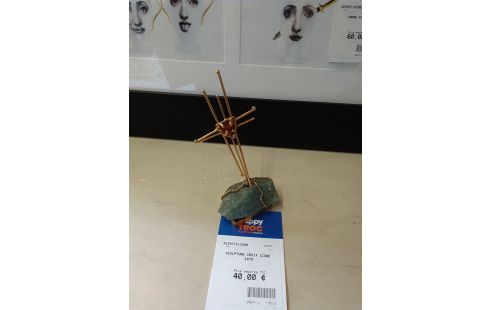 SCULPTURE CROIX SIGNE 1970