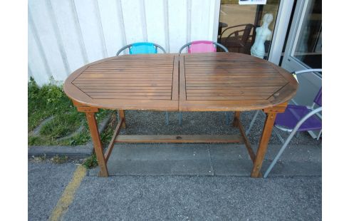 TABLE DE JARDIN BOIS EXOTIQUE