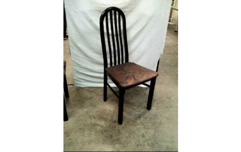 STUHL SITZPOLST. STOFF FLORAL HOLZ SCHWARZ