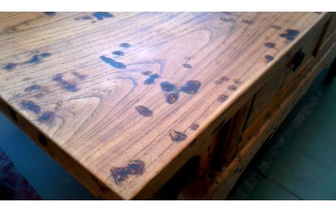 TABLE CONSOLE ORIENTAL 4 TIROIRS