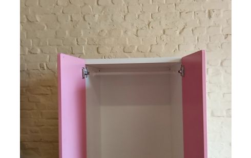 GARDE ROBES 2 portes rose