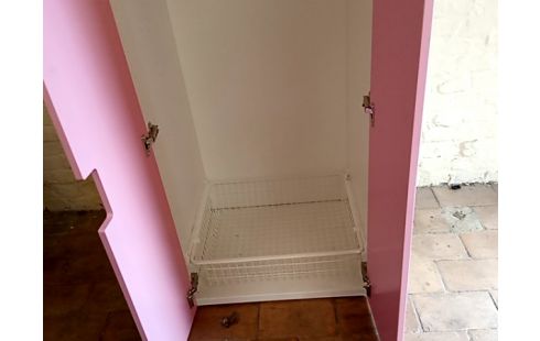 GARDE ROBES 2 portes rose