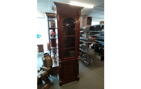 VITRINE COLONNE MERISIER