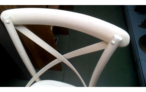 4 CHAISES ECRU, , BOIS