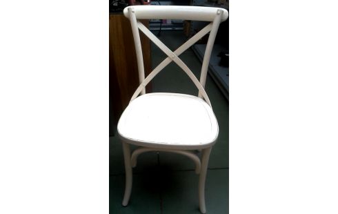 4 CHAISES ECRU, , BOIS