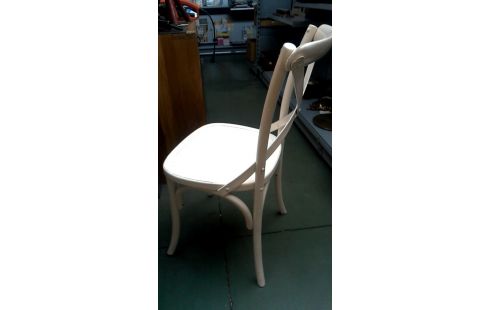 4 CHAISES ECRU, , BOIS