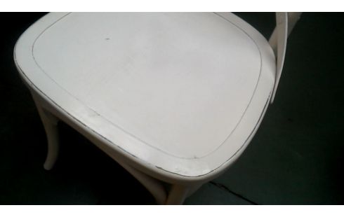 4 CHAISES ECRU, , BOIS