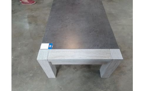 TABLE BASSE TYPE C MODERNE IMITATION BÉTON