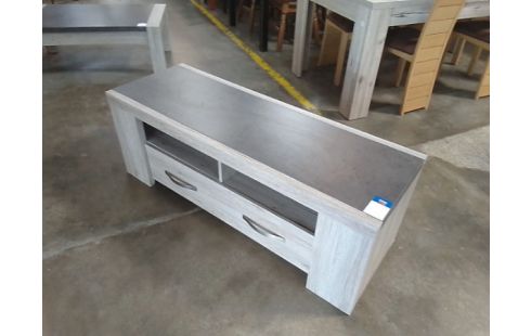 MEUBLE TV TYPE MODERNE 1 TIROIR IMITATION BÉTON