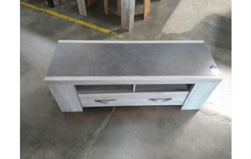 MEUBLE TV TYPE MODERNE 1 TIROIR IMITATION BÉTON