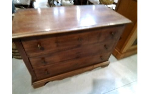 COMMODE 3T POIGNEES RONDES DOREES