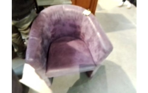 FAUTEUIL CABRIOLET SUEDINE VIOLET