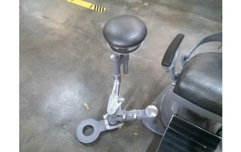 FAUTEUIL DE DENTISTE GRIS CHROME VINTAGE