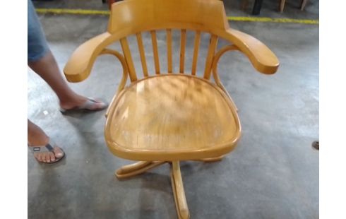 FAUTEUIL BOIS ANNEES 50 EN L'ETAT
