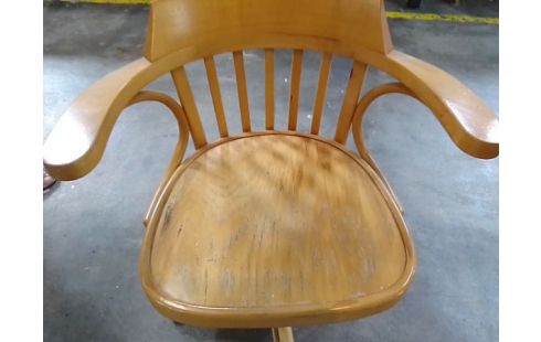 FAUTEUIL BOIS ANNEES 50 EN L'ETAT