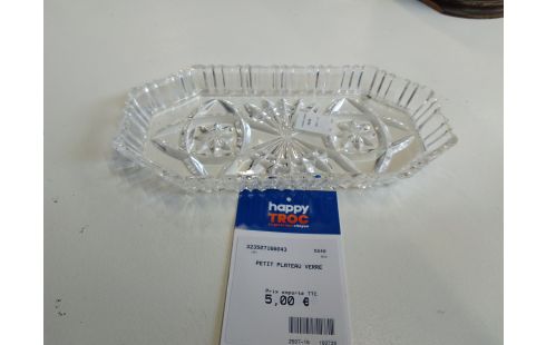 PETIT PLATEAU VERRE