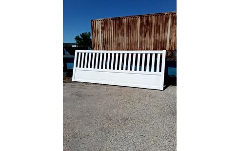 PORTAIL COULISSANT ALU 370/140 ROULETTES RSV2