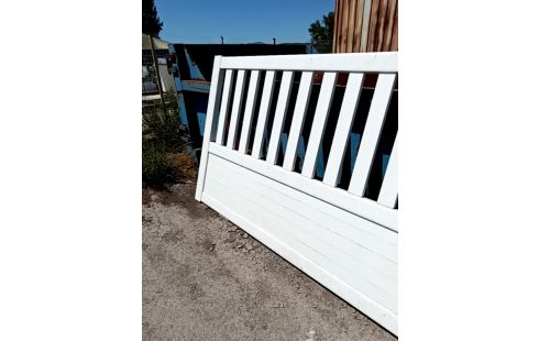 PORTAIL COULISSANT ALU 370/140 ROULETTES RSV2