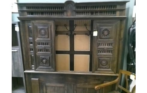 PORTE MANTEAU LIT CLOS BRETON TRANSFORME DIMENSIONS 193 X183 X 30